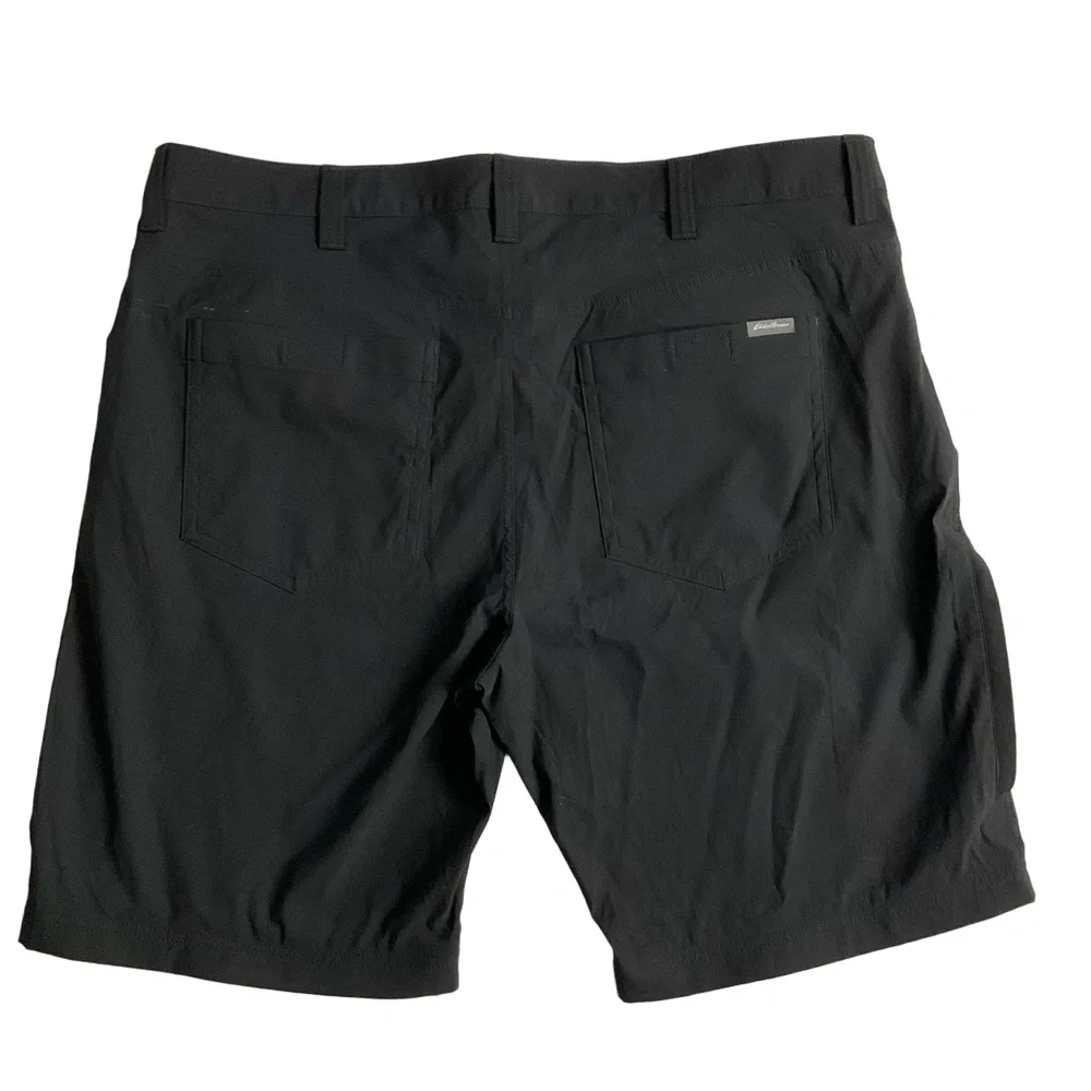 Eddie Bauer Black Button Closure Belt‎ Loops Casual Shorts Mens 40